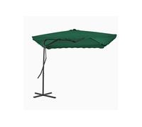 Parasol met stalen paal 250x250 cm groen44881