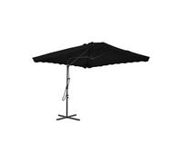 Parasol met stalen paal 250x250x230 cm zwart312516