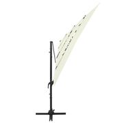 Parasol Mobilier De Jardin À 4 Niveau X Avec Mât En Aluminium 250 X 250 Cm Sable Helloshop26 02_0008792 Multicolore