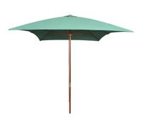Parasol Mobilier De Jardin Avec Poteau En Bois 200 X 300 Cm Vert Helloshop26 02_0008139 Multicolore