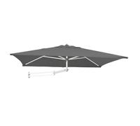 Parasol Mural Aluminium - Easysol - Rectangulaire 200x140 cm - Gris Foncé