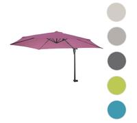 Parasol mural Casoria - Casoria - 3m inclinable - Polyester/Aluminium/Acier - Lavande