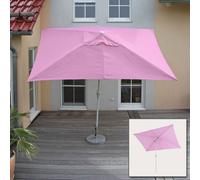 Parasol N23, Parasol De Jardin, 2x3m Rectangulaire Inclinable, Polyester/Aluminium 4,5kg Lilas Violet