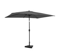 Parasol Rapallo 200x300cm - Parasol Premium - Gris | Pied en béton 20 kg inclus