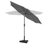 Parasol Recanati Ø300cm - Premium Haute Qualité parasol - gris | Incl. Pied de parasol 20 kg