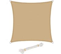Parasol rectangulaire 2 x 4 m, marron, en PEHD