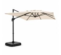 Parasol Rectangulaire 2x3m Déporté Rotatif Écru Piana Beige