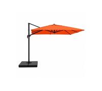 Concept Usine - Parasol rectangulaire Cezir 3x4 déporté rotatif Terracotta en aluminium