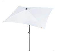 Parasol Rectangulaire Blanc 180X120Cm Protection UV30 Parasol De Jardin Pour Balcon Terrasse Patio Modèle 62515