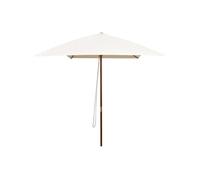 Parasol rectangulaire en bois 200 x 300 cm - - Blanc crème - Manuel