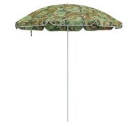 Parasol rond inclinable extérieur chic 161 x 161 x 193 cm en polyester camoufla