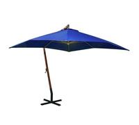 Helloshop26 Parasol déporté carré - Bleu azur