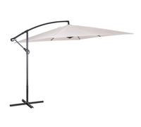 Parasol suspendu carré NEVADA 300 x 300 cm, beige