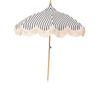 Parasol Temple rayures noir et blanc 200cm Kare Design