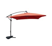 Solenzara Néon Terracotta : Parasol Led Déporté 3x3m Marron