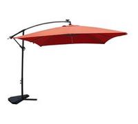 Solenzara Néon Terracotta : Parasol Led Déporté 3x3m Marron