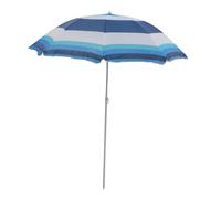 Parasol de jardin - Master Grill&Party - JKB04 - diamètre 180 cm - rayures blanches et bleues - mât droit