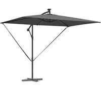 vidaXL Parasol avec barres lumineuses LED Anthracite 294 x 200 x 270 cm