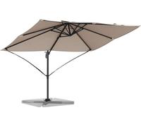 Parasol vidaXL, 351 x 250 x 260 cm, polyester et aluminium, couleur taupe
