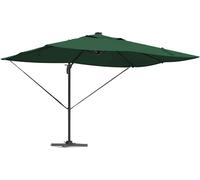 vidaXL Parasol vert 352 x 251 x 265 cm polyester et aluminium