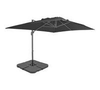 Parasol - vidaXL - Anthracite - Aluminium - 4x3m - Base portable incluse Gris G