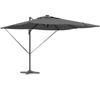 Parasol vidaXL avec bandes lumineuses LED, anthracite, 286 x 284 x 270 cm