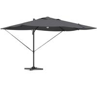 Parasol vidaXL avec bandes lumineuses LED, anthracite, 351 x 250 x 253 cm