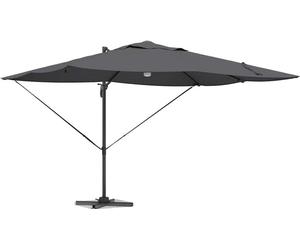 Parasol vidaXL avec bandes lumineuses LED, anthracite, 351 x 250 x 253 cm
