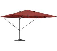 Parasol vidaXL avec bandes lumineuses LED, couleur terre cuite, 351 x 250 x 253 cm