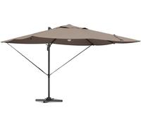 Parasol vidaXL, dimensions 351 x 250 x 253 cm, en polyester et aluminium, couleur taupe