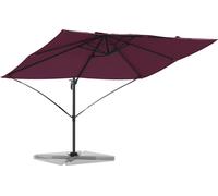 Parasol vidaXL, dimensions 351 x 250 x 260 cm, en polyester et aluminium