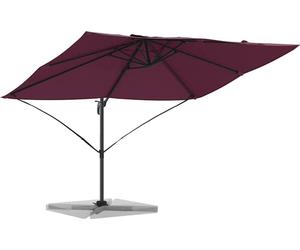 Parasol vidaXL, dimensions 351 x 250 x 260 cm, en polyester et aluminium