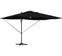 Parasol vidaXL noir 351 x 250 x 253 cm en polyester et aluminium