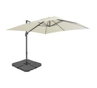vidaXL Parasol en aluminium avec pied portable résistant aux UV Sable