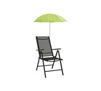 vidaXL Lot de 2 Parasols de chaise de camping avec pince – Protection UV – Vert 105 cm
