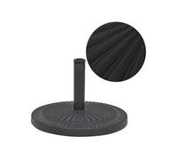 vidaXL Parasolvoet rond 14 kg hars zwart43657 Noir G