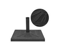 vidaXL Parasolvoet vierkant 19 kg hars zwart43659 Noir G