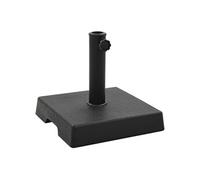 vidaXL Socle de parasol carré en polyrésine 8 kg Noir