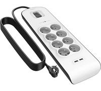 Parasurtenseur Belkin BSV804 - 8 prises, 2xUSB/2.4A, 2m