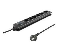 Parasurtenseur qoltec 6 prise de courant 1.8m 50111 Incolore G