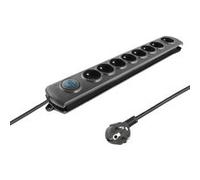 Parasurtenseur - Qoltec - 50114 - 8 Prises - 3.0m - Protection contre les surtensions