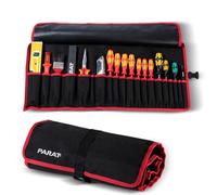 Parat Sacoche roulante à outils BASIC Roll-Up Case 20 20 compartiments L740×H330 mm nylon noir/rouge