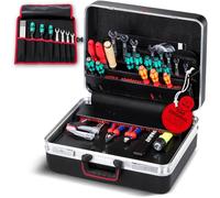 PARAT Classic KingSize CP-7 Mallette à outils vide pour 60 outils | Avec supports CP-7 | Avec Basic Roll-Up Case 8 | Boîte à outils vide | Boîte à outils avec bac de fond | Boîte à outils