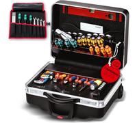 PARAT CLASSIC KingSize Roll neo CP-7 | Malette outils vide | Boite a outils | Caisse à outils sur roulettes | Système CP-7 pour 60 outils | BASIC Roll-Up Case 8 inclus | Poignée télescopique