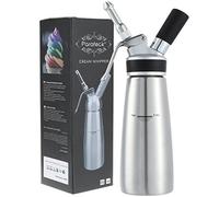 Parateck Siphon à Crème INOX Siphon Chantilly Syphon Cuisine 500ml Acier Inoxydable (Non Compris Cartouches)