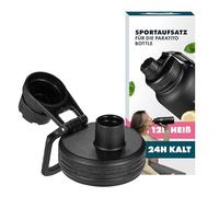 Paratito® Bouchon rotatif sport, anti-fuite en cas de boissons gazeuses, pratique pour boire en randonnée et faire du sport, compatible avec les bouteilles..