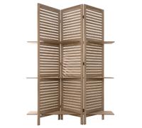 Atmosphera - Paravent 3 étagères - Bois H170 cm