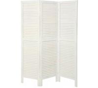 Atmosphera Paravent pliant blanc Camila