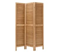 Paravent 3 Panneaux en Bois Camila 120x170cm Marron
