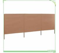 Paravent 3 panneaux - FAFEICY - 47143 - Tissu non tissé 100% polyester - Structure bois massif - 400 x 80 cm
